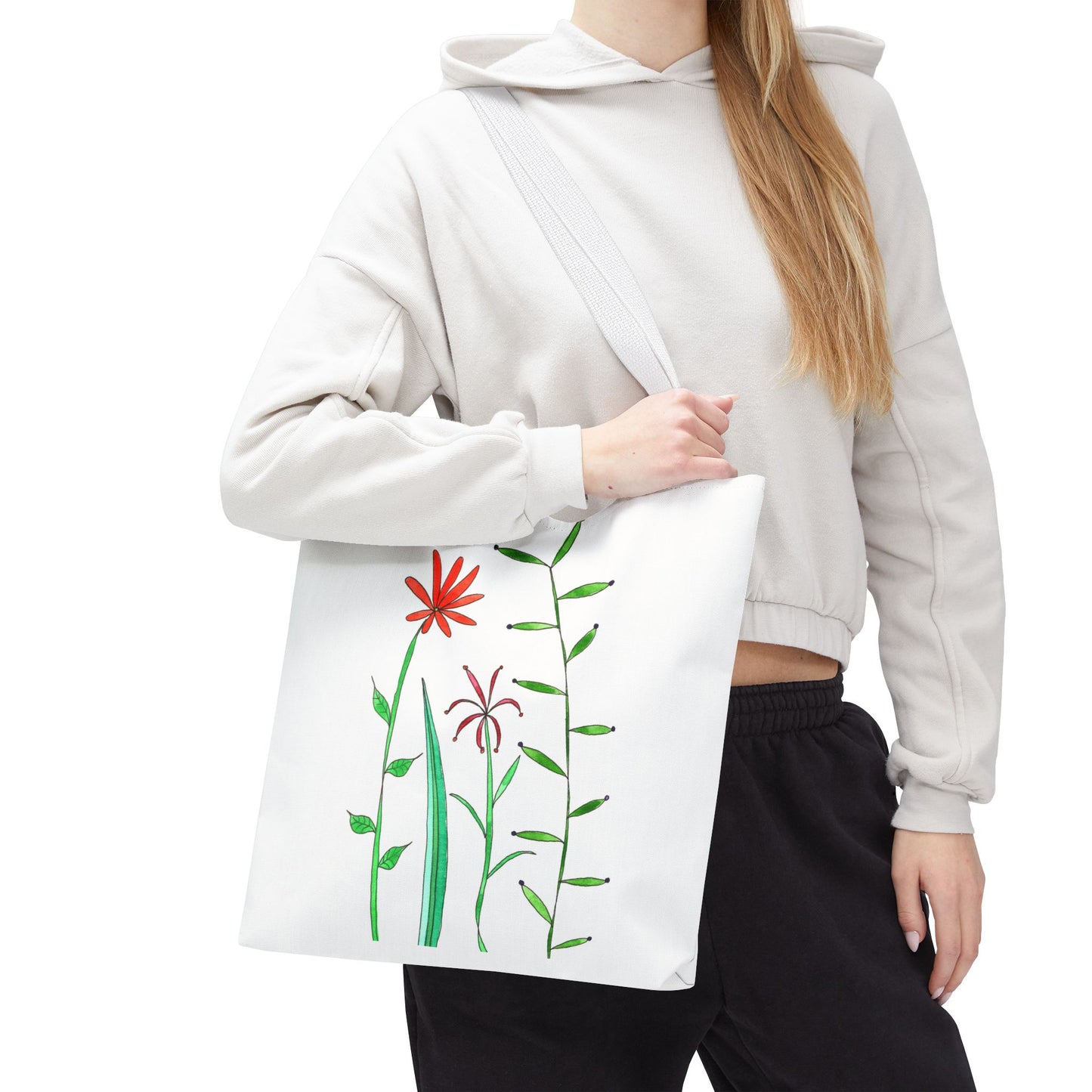 wildflower tote bag