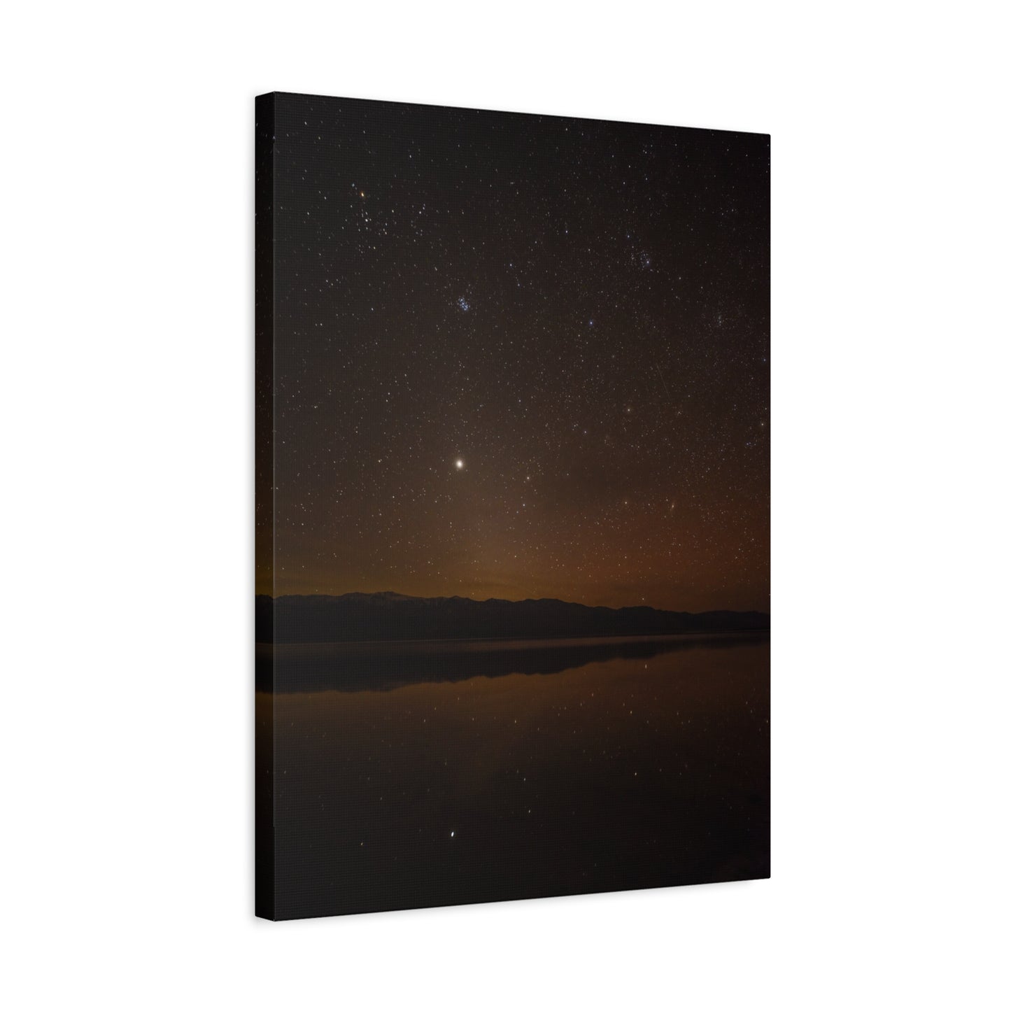 lake manly nightscape canvas print