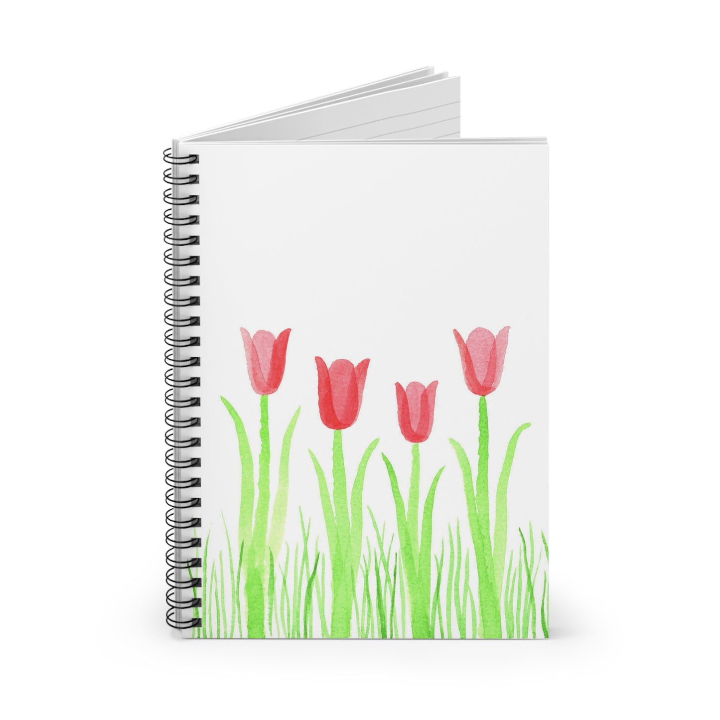 tulips spiral notebook
