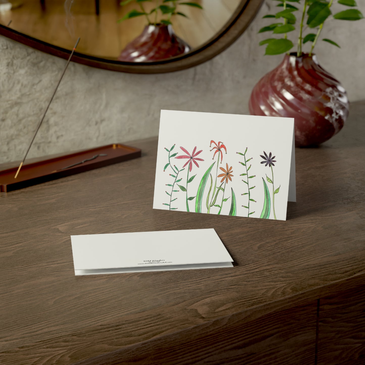 wildflower greeting card - set of 10, 30, or 50
