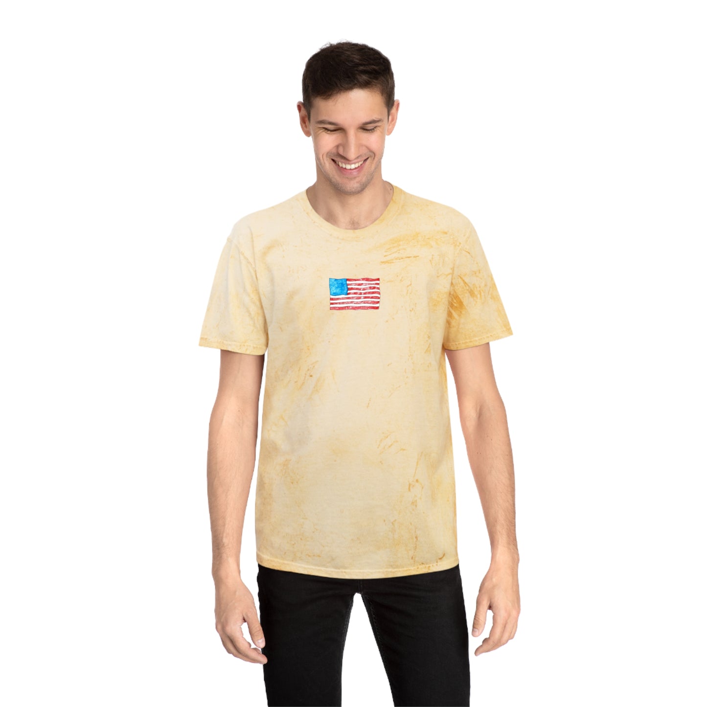 american flag tie-dye unisex t-shirt