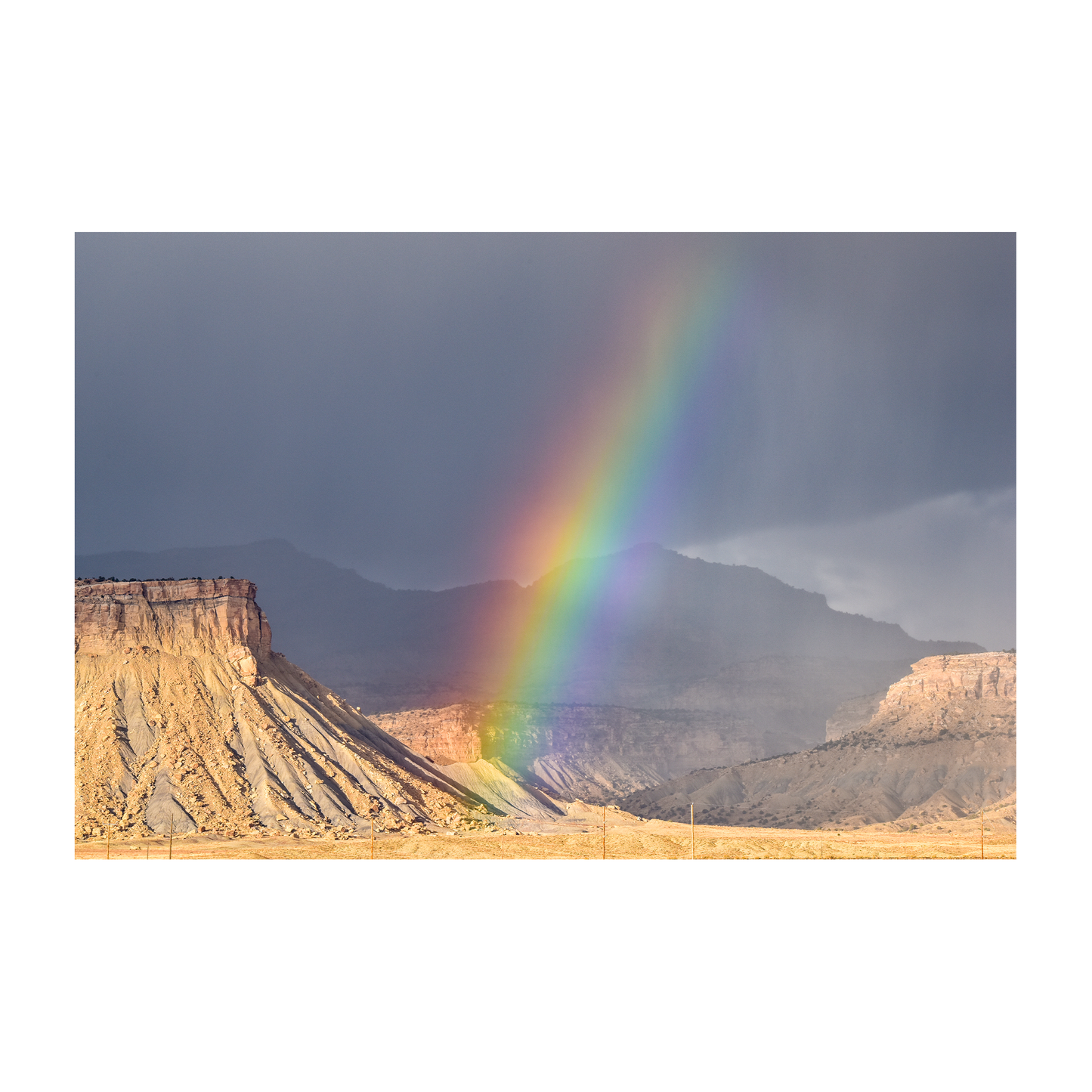 book cliffs rainbow archival print