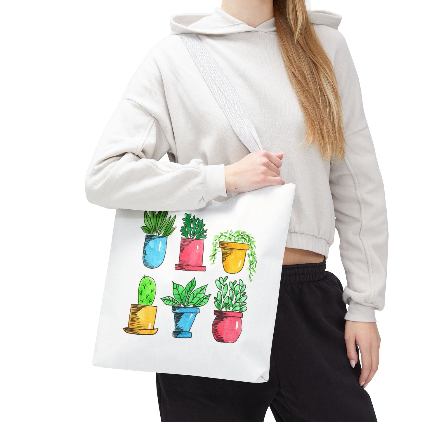 potted plants tote bag