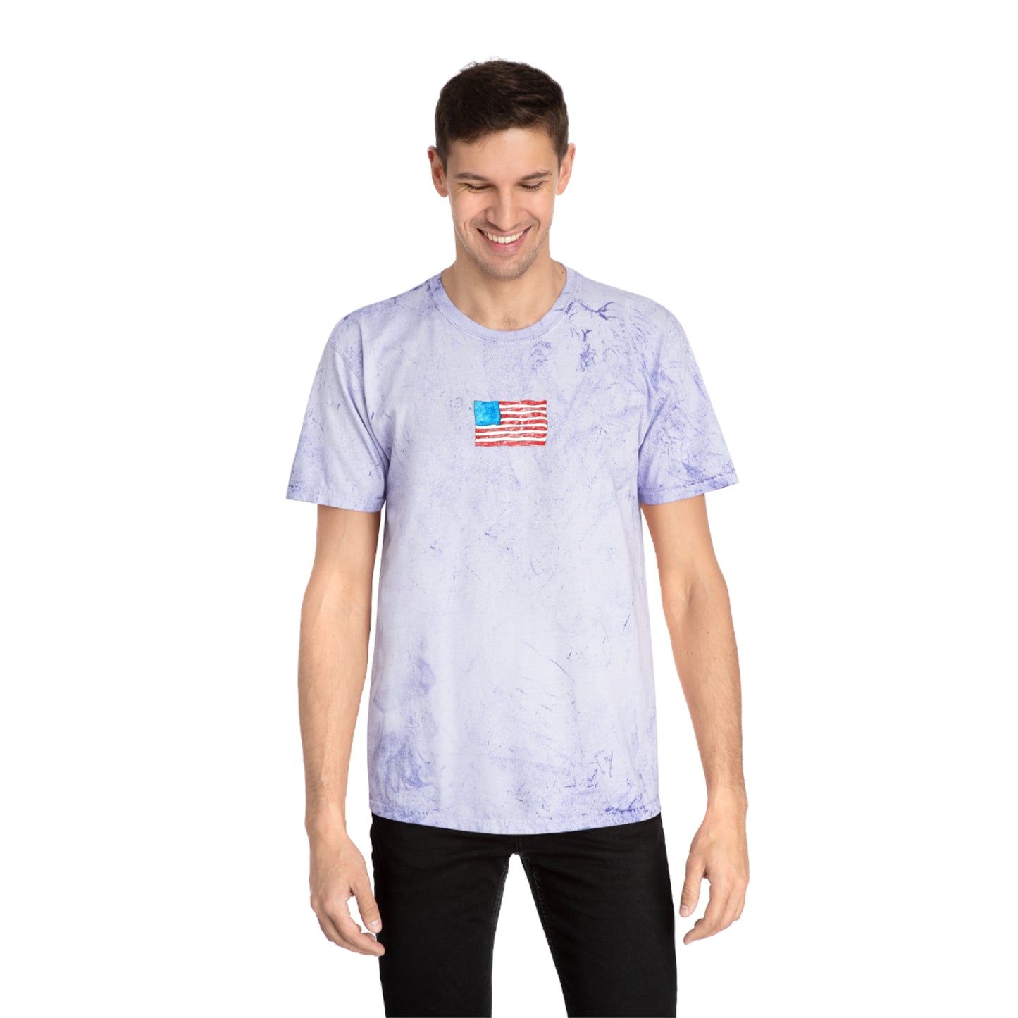 american flag tie-dye unisex t-shirt