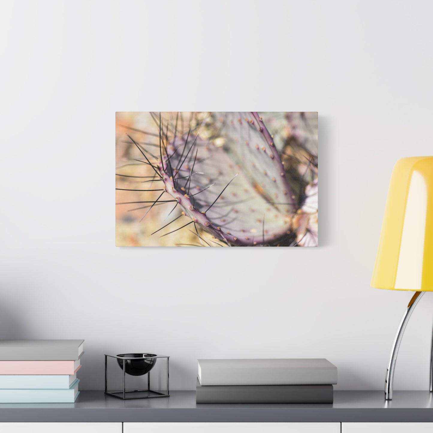 big bend cactus canvas print