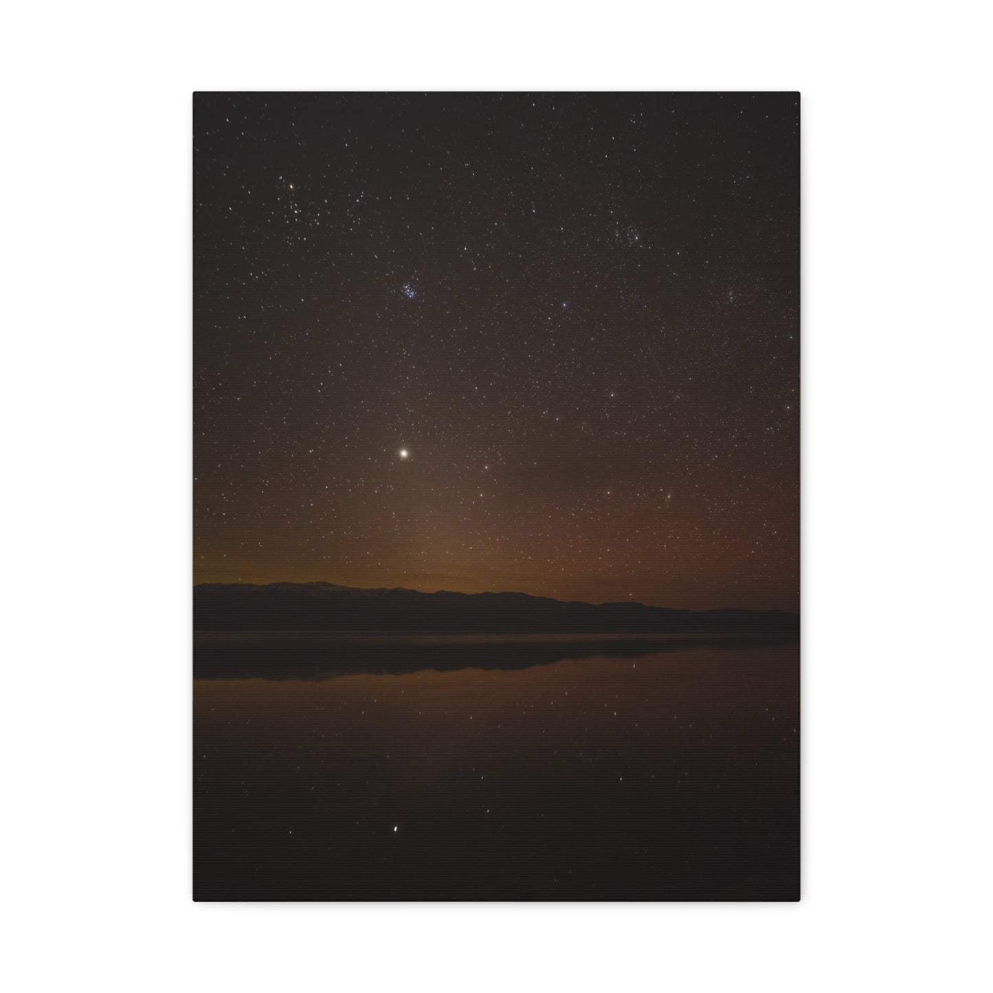 lake manly nightscape canvas print