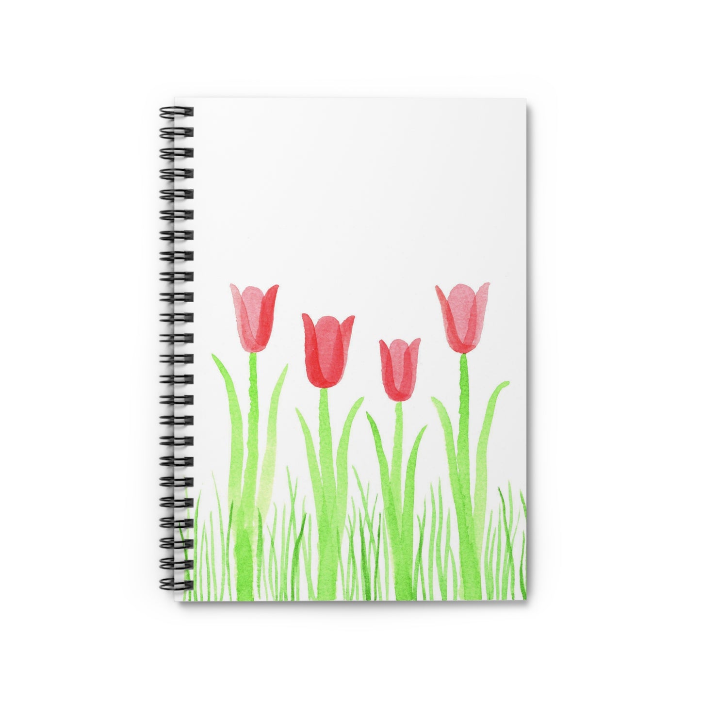 tulips spiral notebook