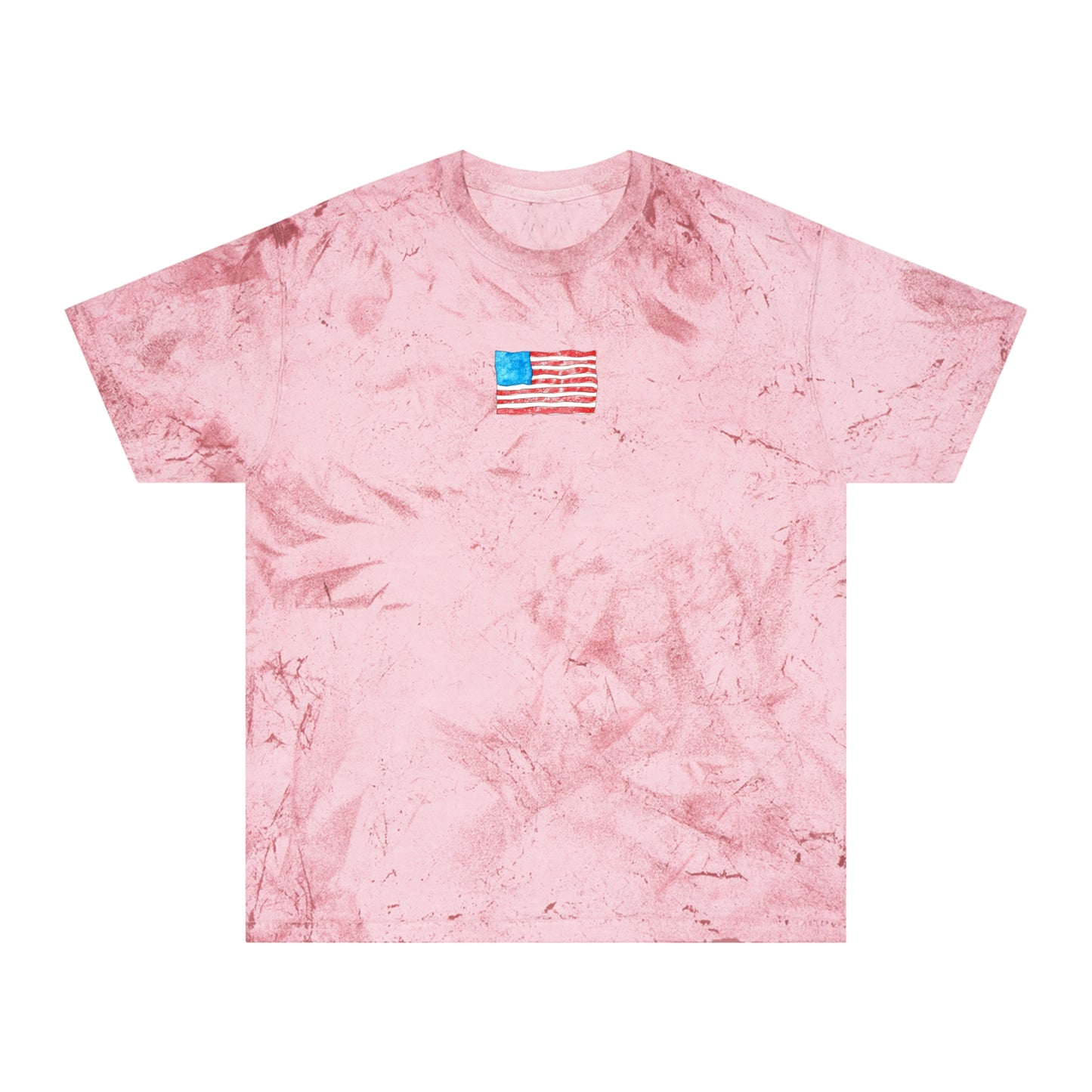 american flag tie-dye unisex t-shirt
