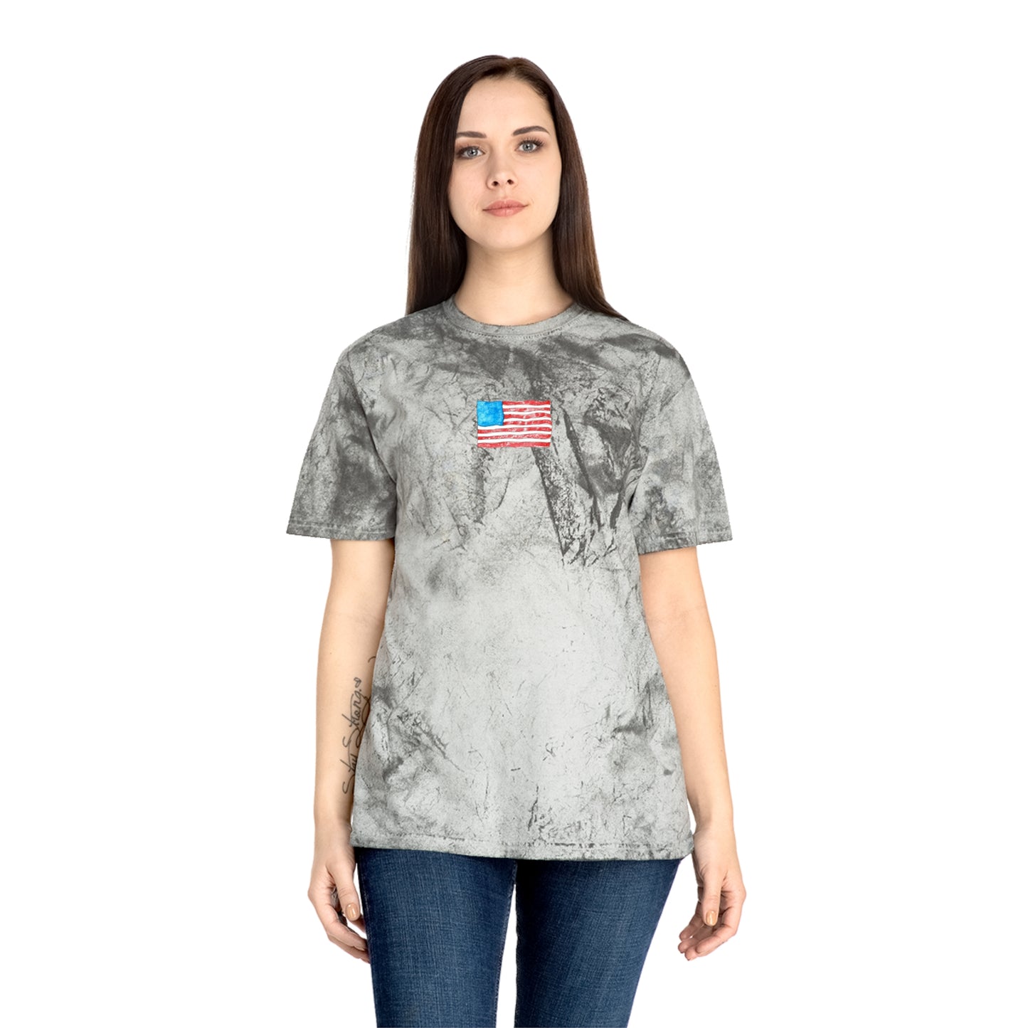 american flag tie-dye unisex t-shirt