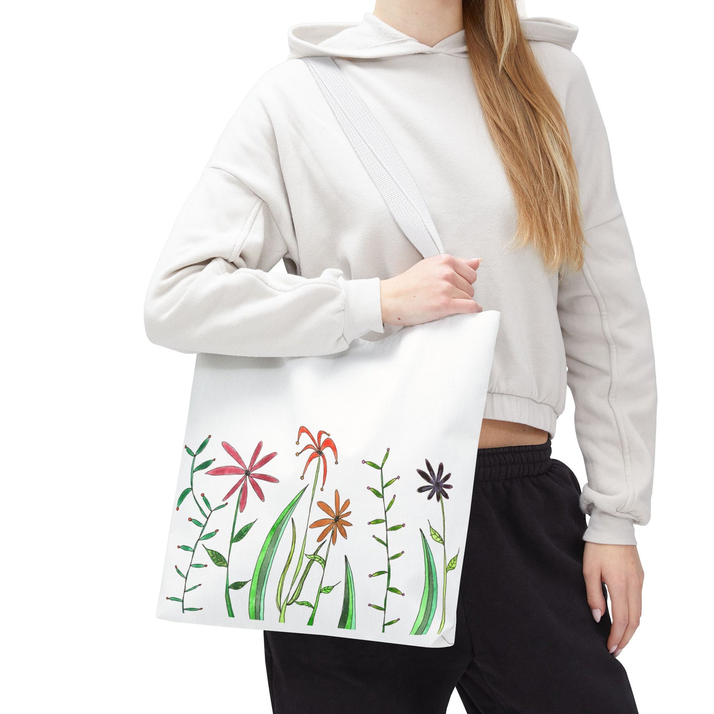 wildflower tote bag