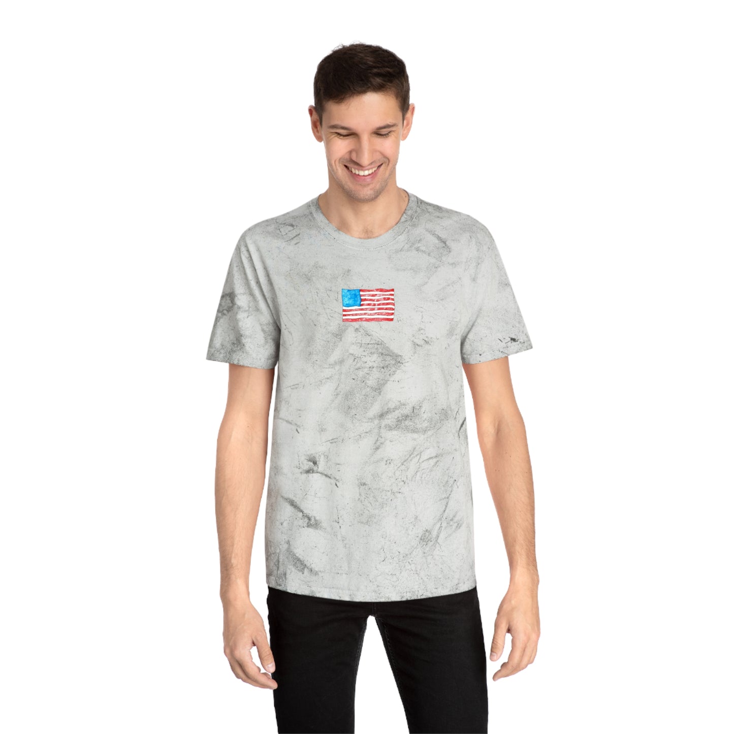 american flag tie-dye unisex t-shirt