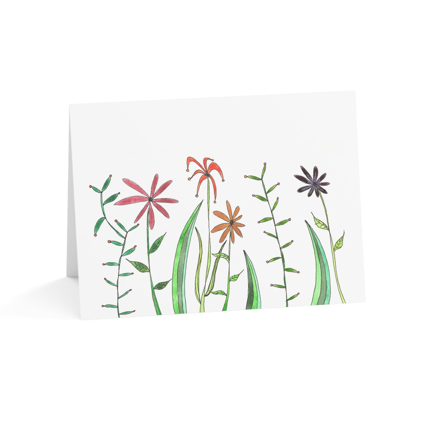 wildflower greeting card - set of 10, 30, or 50