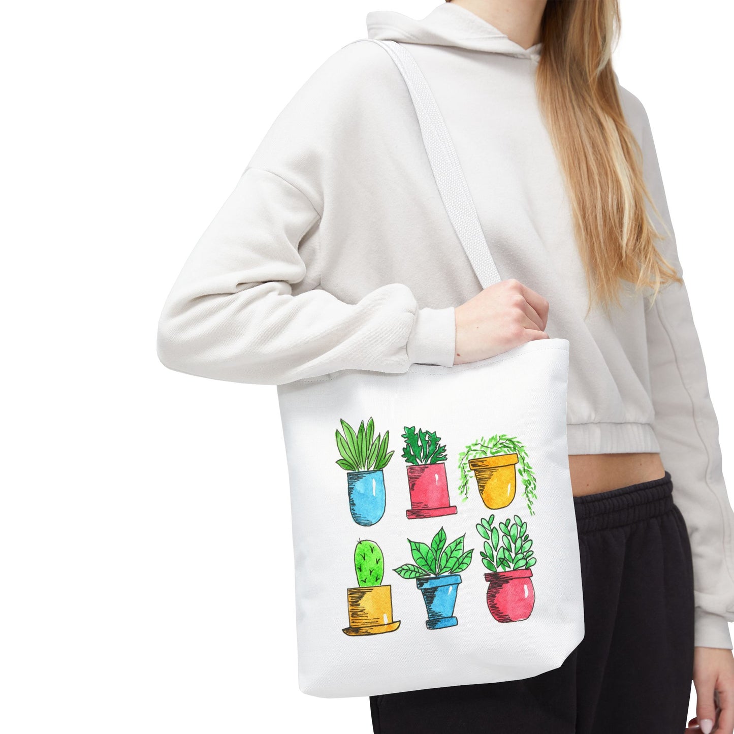 potted plants tote bag