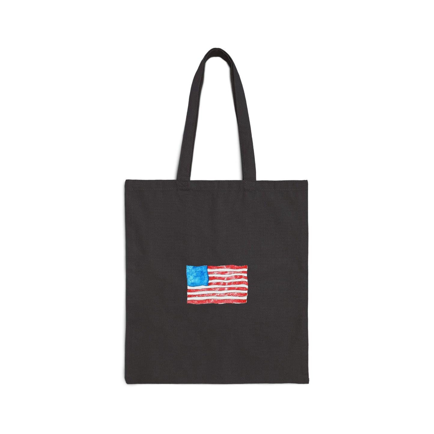 patriotic cotton canvas tote bag