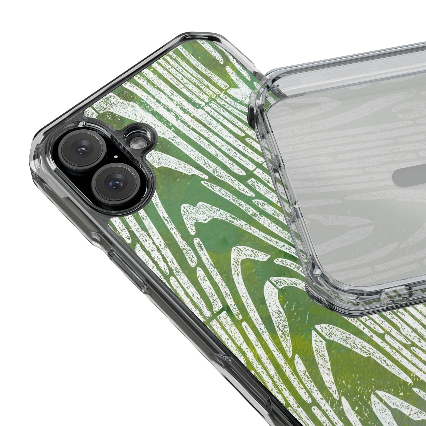 wood grain — clear phone case, magsafe® compatible