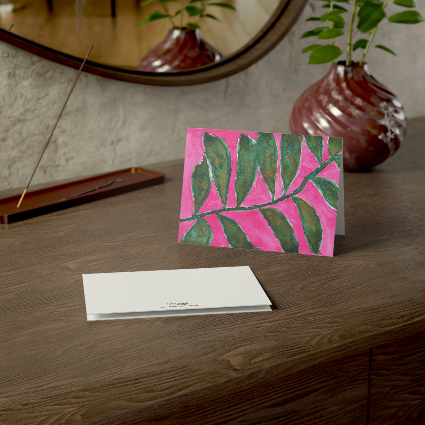 copy of vibrant vine greeting card - set of 10, 30, or 50