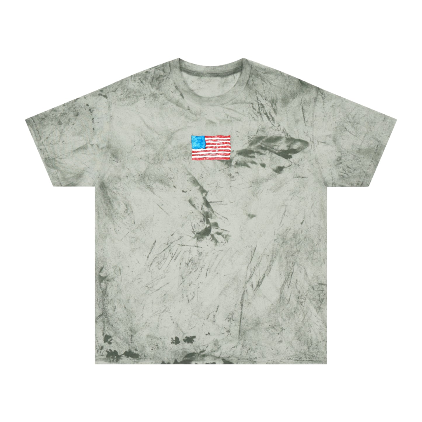 american flag tie-dye unisex t-shirt