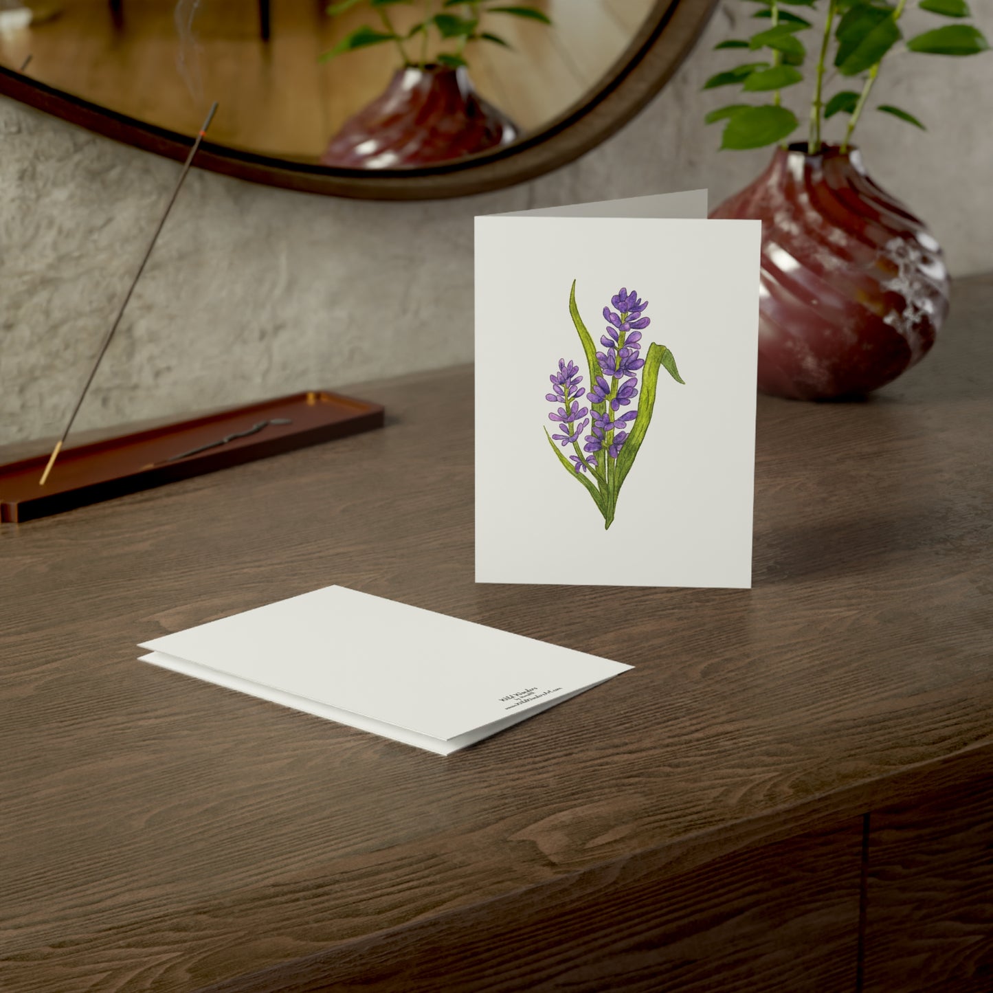 lavender greeting card - set of 10, 30, or 50
