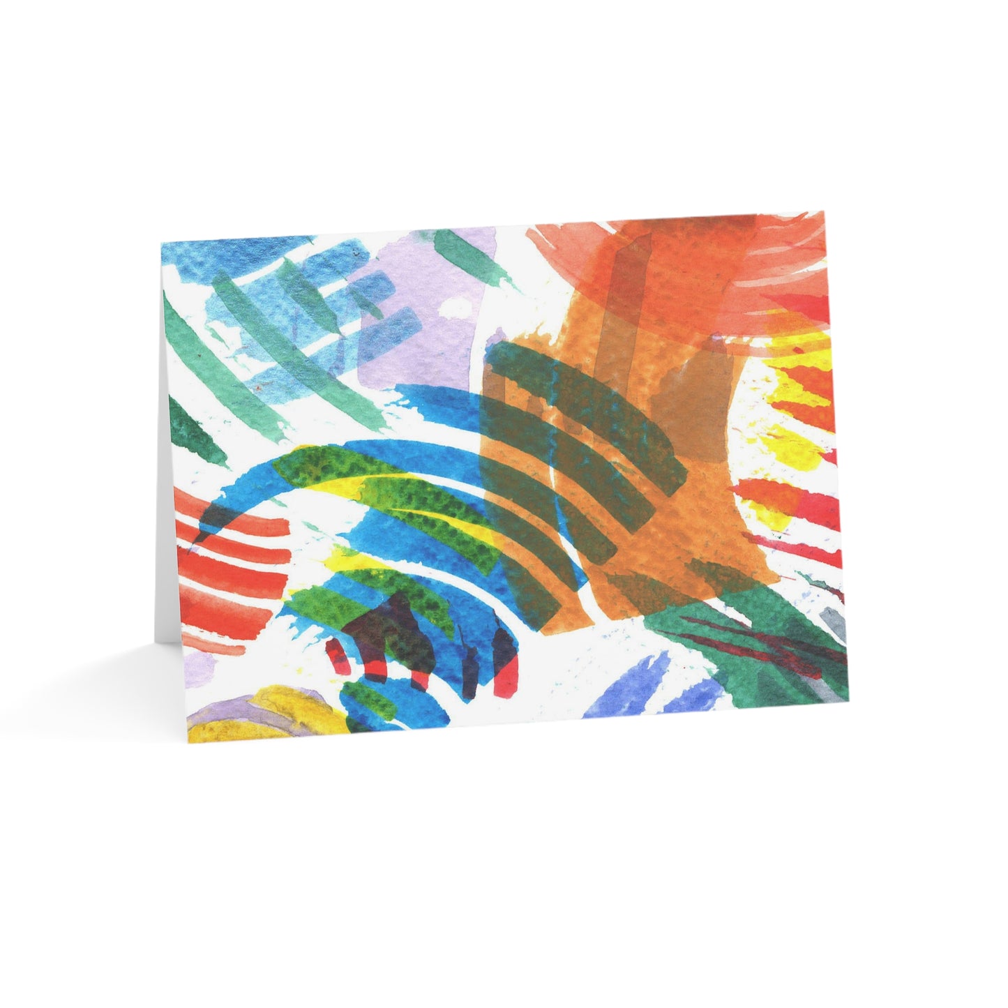abstract swipe greeting card - set of 10, 30, or 50