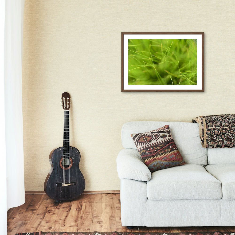 abstract grass archival print