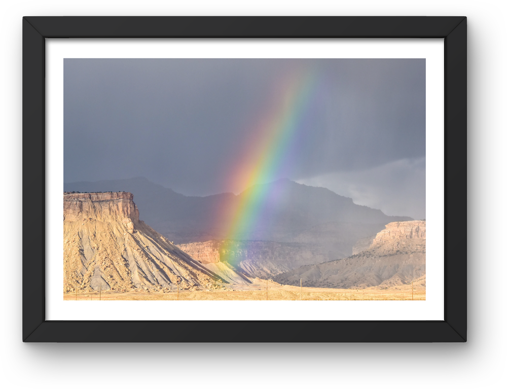 book cliffs rainbow archival print