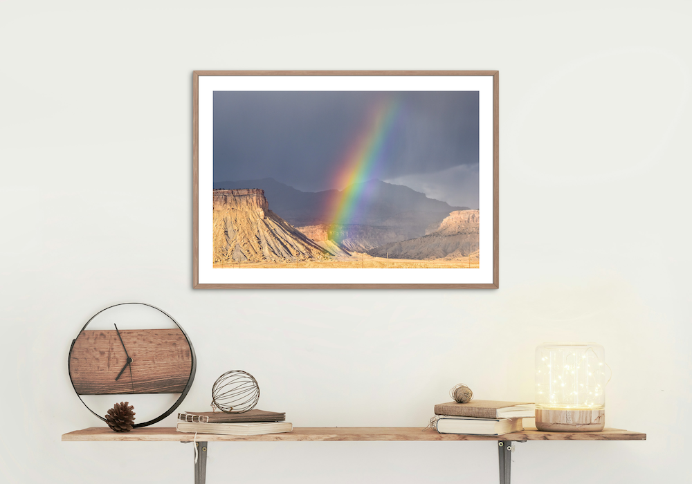 book cliffs rainbow archival print