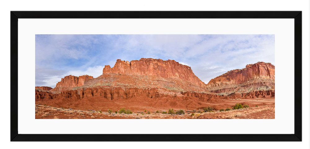 fluted wall panorama archival print