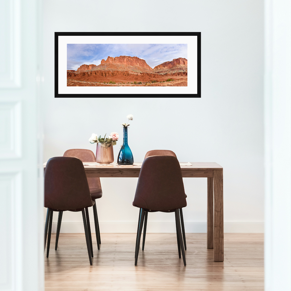 fluted wall panorama archival print