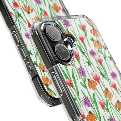 Wildflower Garden — Clear Phone Case, MagSafe® Compatible