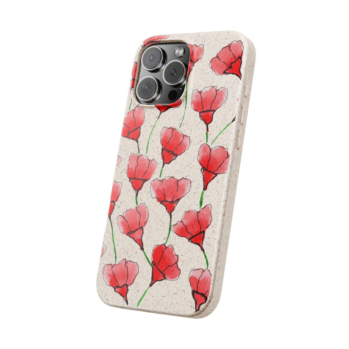biodegradable & magsafe® phone case — poppy
