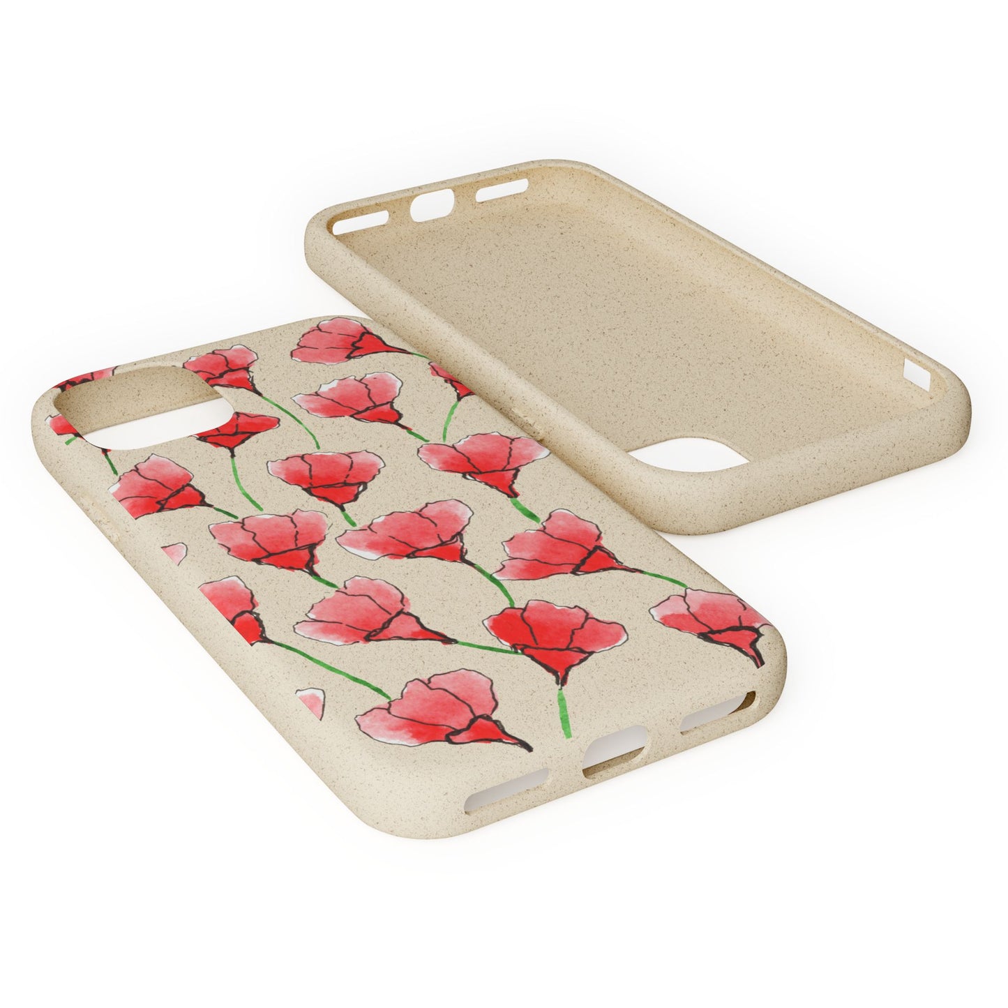 biodegradable & magsafe® phone case — poppy