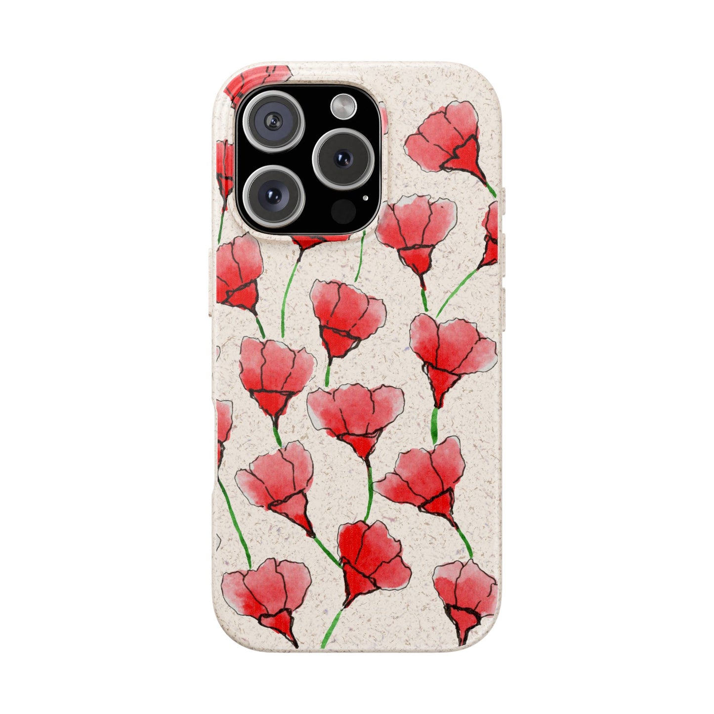 biodegradable & magsafe® phone case — poppy