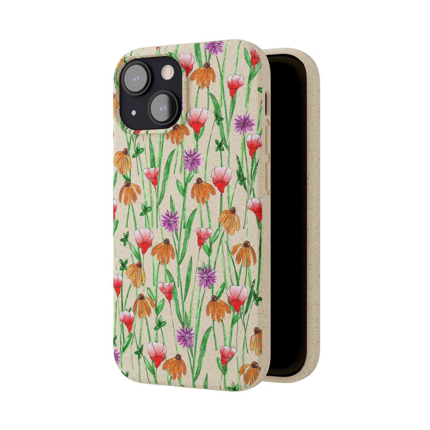 wildflower garden — biodegradable phone case