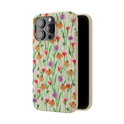 Wildflower Garden — Biodegradable & MagSafe® Phone Case