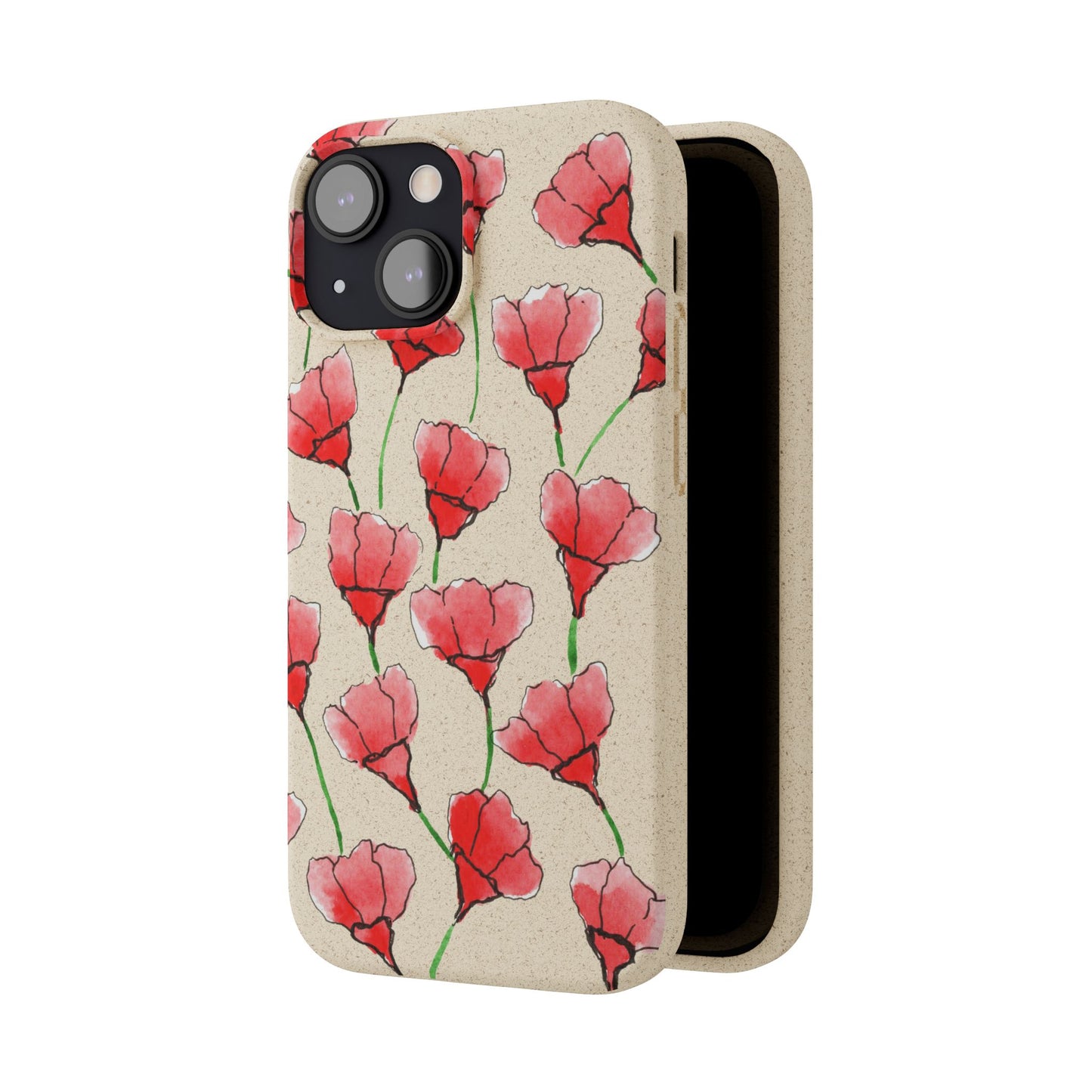 biodegradable & magsafe® phone case — poppy