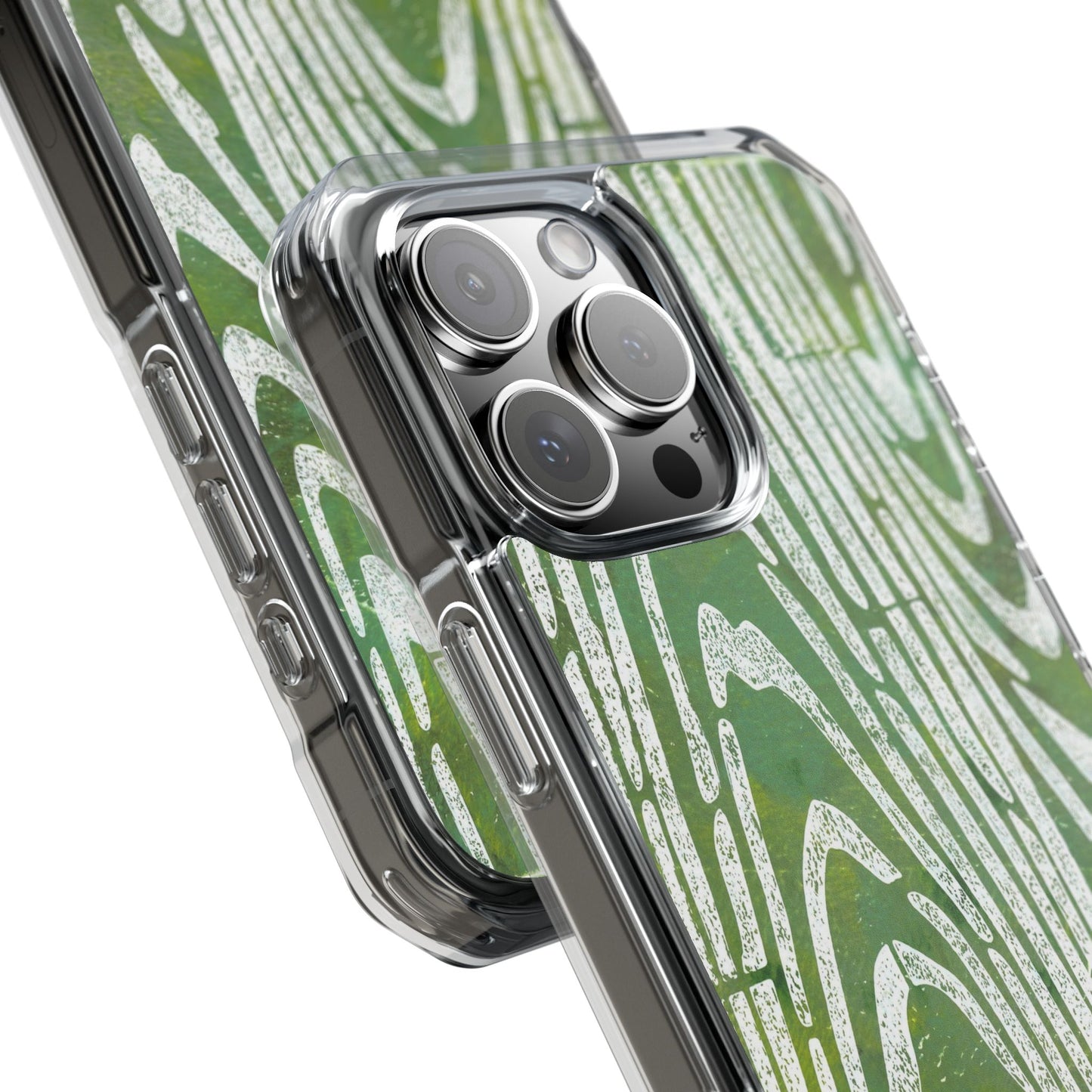 wood grain — clear phone case, magsafe® compatible