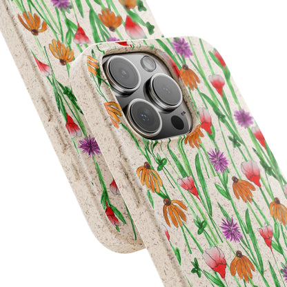 Wildflower Garden — Biodegradable Phone Case