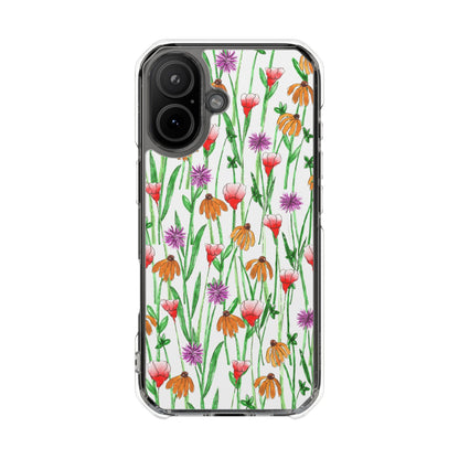 Wildflower Garden — Clear Phone Case, MagSafe® Compatible