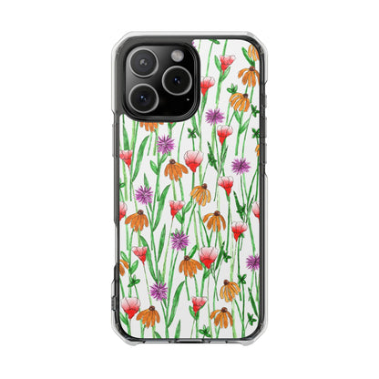Wildflower Garden — Clear Phone Case, MagSafe® Compatible