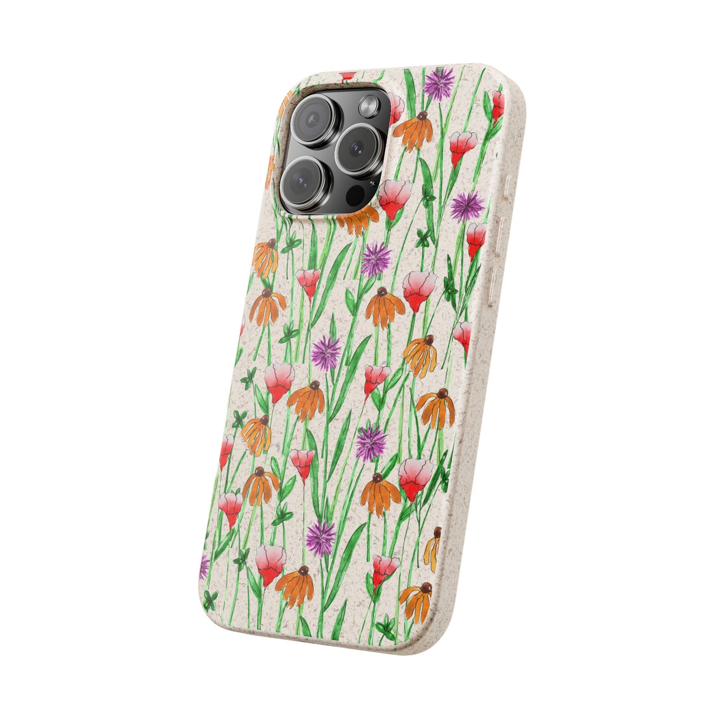 wildflower garden — biodegradable phone case