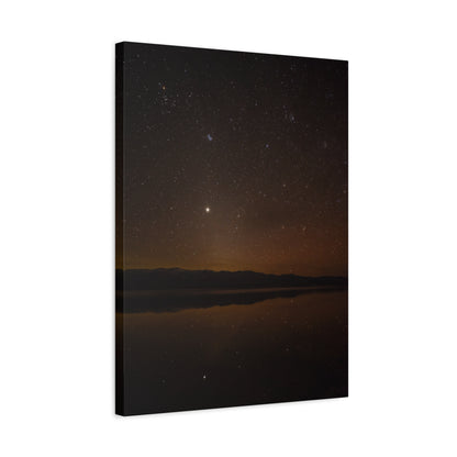 Lake Manly Nightscape Canvas Print