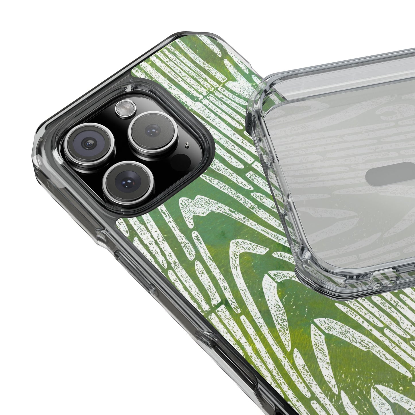 wood grain — clear phone case, magsafe® compatible