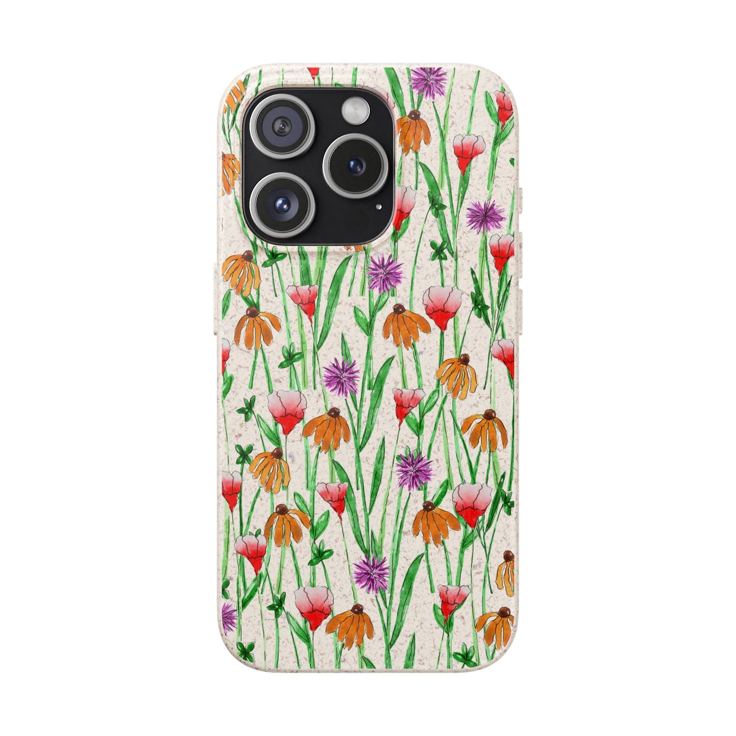 wildflower garden — biodegradable phone case