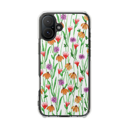 Wildflower Garden — Clear Phone Case, MagSafe® Compatible