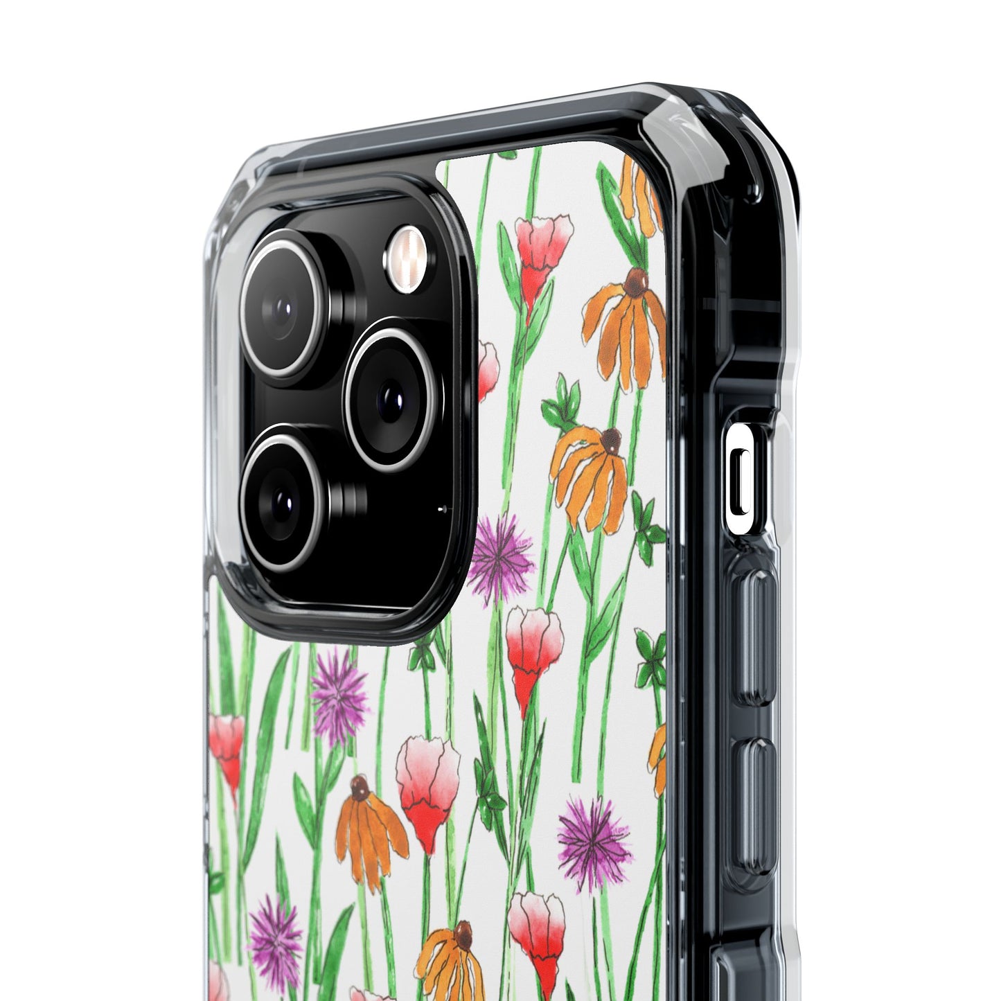 wildflower garden — clear phone case, magsafe® compatible