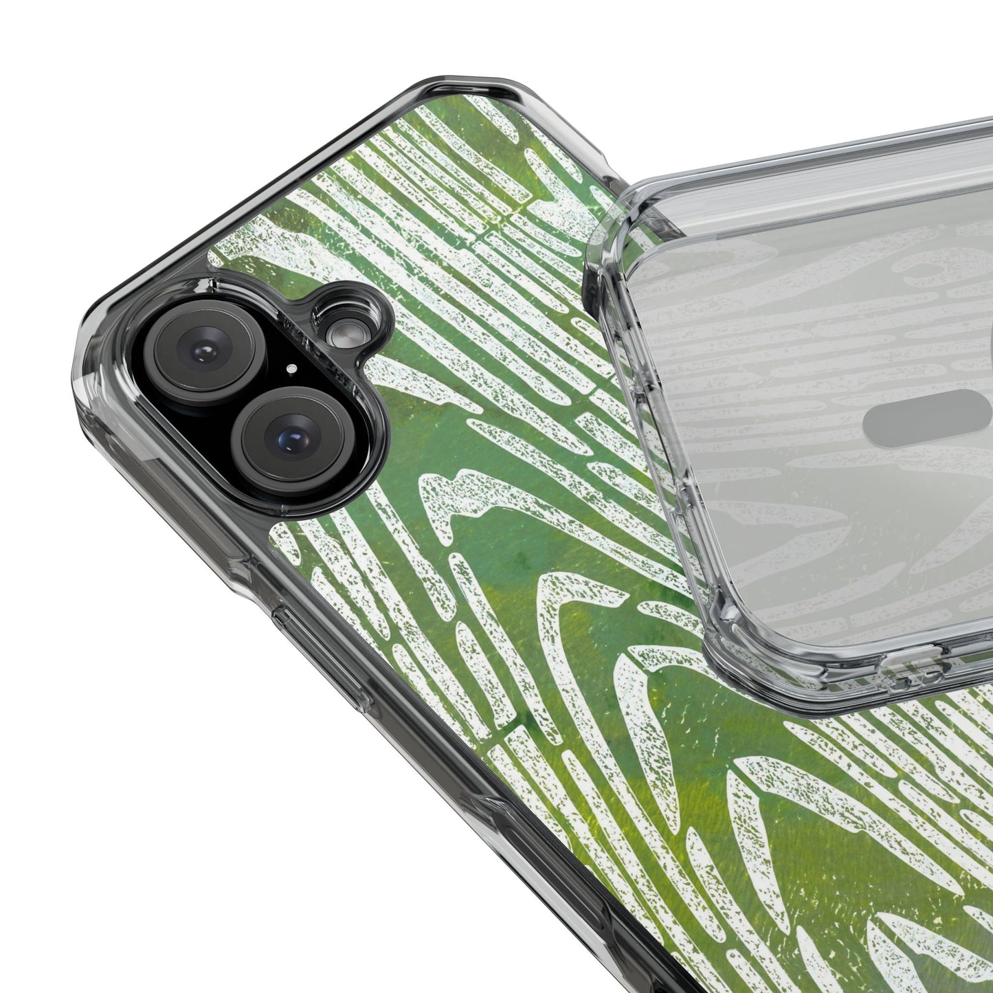 wood grain — clear phone case, magsafe® compatible