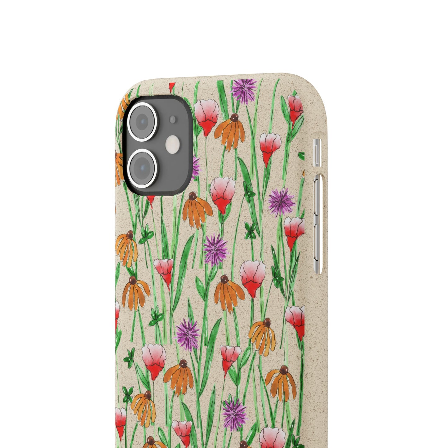wildflower garden — biodegradable phone case
