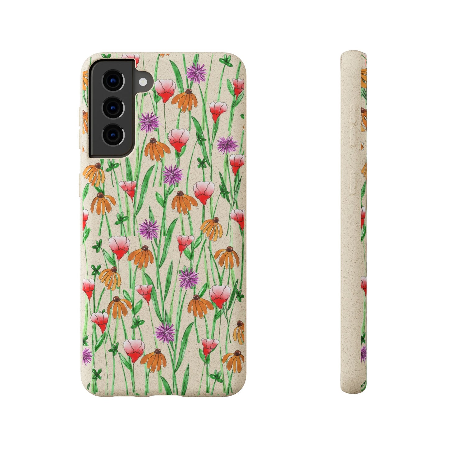 wildflower garden — biodegradable phone case