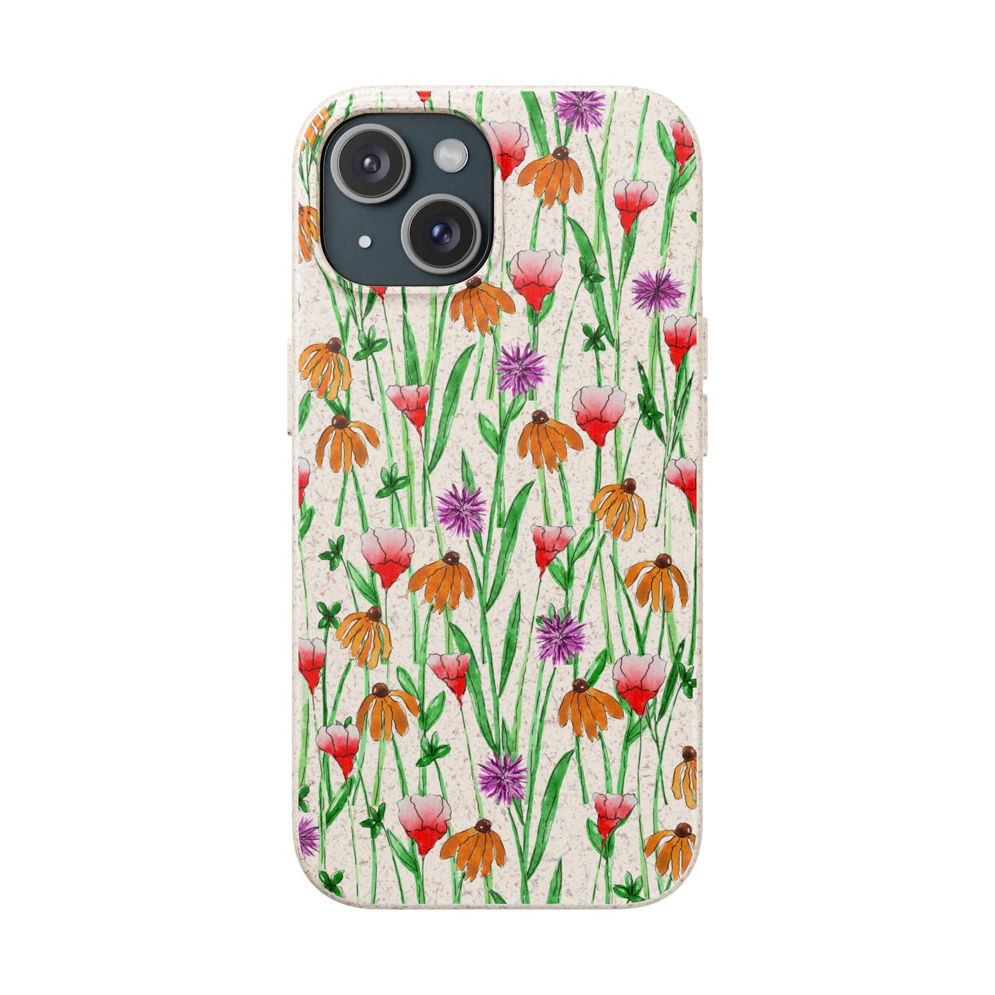 wildflower garden — biodegradable phone case