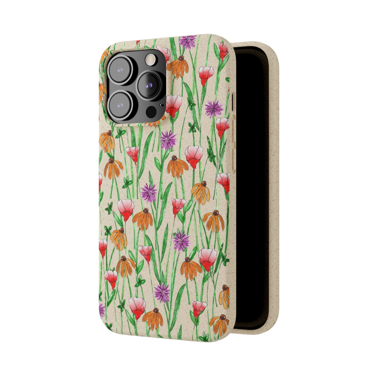 wildflower garden — biodegradable phone case